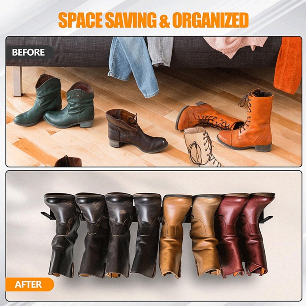 Boot Rack Price 2Pcs Metal Boot Rack Sturdy Hanging Boot Organizer Home Mudroom Porch ...