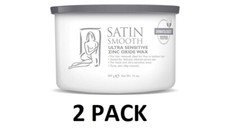 Satin Smooth Ultra Sensitive Zinc Oxide Wax 14 oz. 2 Pack