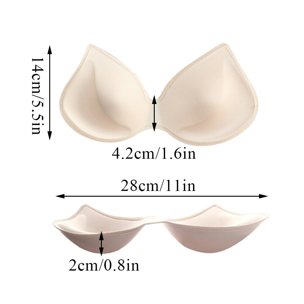 Swimsuit Padding Inserts Push Up Breasts Invisible Pads Bikini Liners