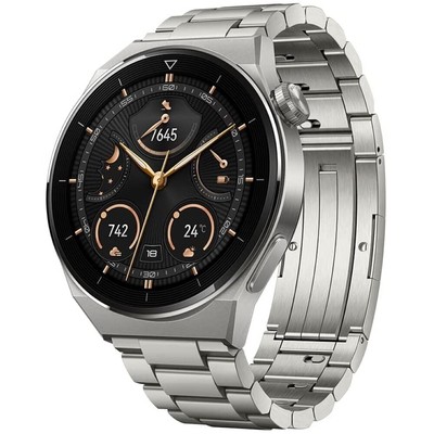 Huawei Watch GT 3 Pro 46mm Titangehäuse mit Titanarmband in Grau  