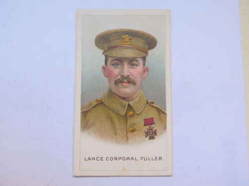 VICTORIA CROSS HEROES L CORP FULLER W W I, WD & HO WILLS CIGARETTE CARD c1920  - Picture 1 of 2