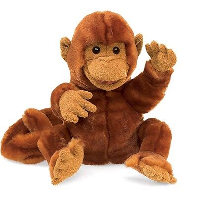 Classic Monkey Hand Puppet, Folkmanis MPN 3092, Boys & Girls, 3 Years