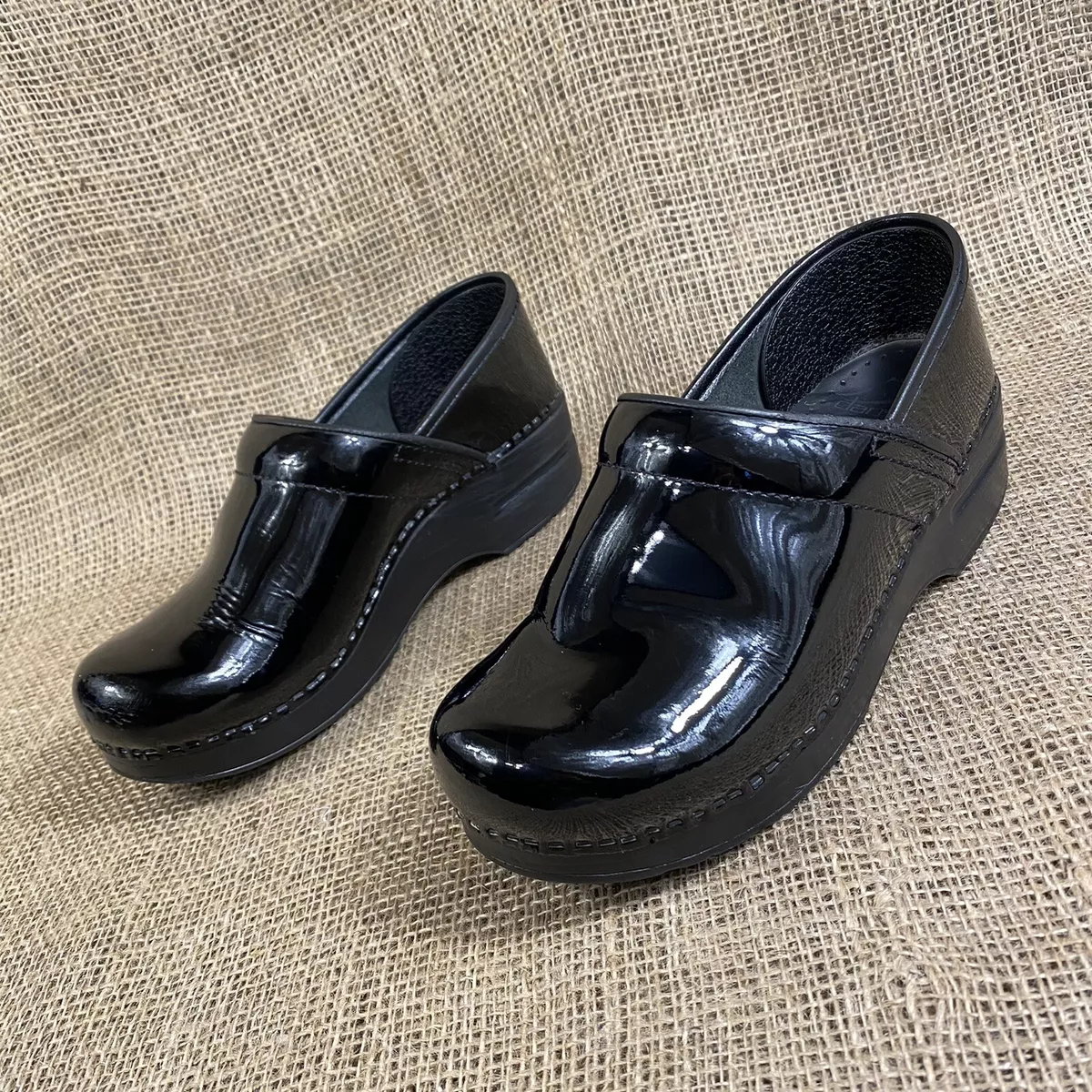 Dansko clogs Black Patent leather womens size 7.5 8 EU 38 eBay