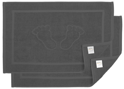 2er Set Badvorleger 50x70cm Badematte 100% Baumwolle 700g/m2 Fuss Tuch Towel - Bild 7 von 36
