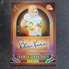 2025 Panini Silhouette Bernie Kosar Framed Signatures Auto /99 🔥🔥