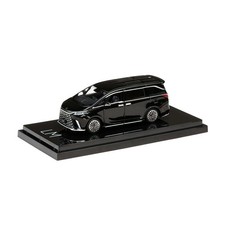 Hobby Japan 1/64 LEXUS LM 350h LHD 7 Seater BLACK Diecast Scale  HJ643076BBK
