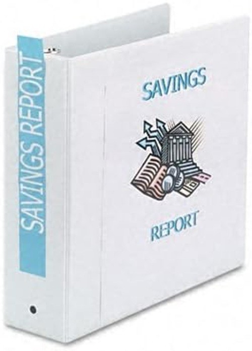 Avery® Standard View Binder, 3" Round Rings, White Binder (05741)