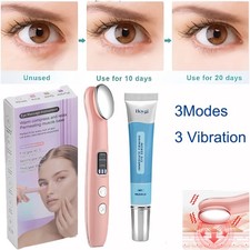 Electric Eye Massager Vibration Wrinkle Anti-Ageing Eye Dark Circle Remove Serum