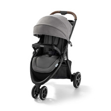 Graco 3-Wheel All-Terrain Stroller One-Hand Fold Suspension Rubber Tires Gray