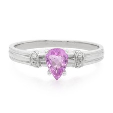 Cavill Damenring Sterling Silber Turmalin 0,57ct Tropfen Zirkon 0,066ct