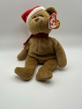 TY Beanie Babies - 1997 HOLIDAY TEDDY - 8 inch - DOB 12-25-1996