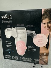 Braun Epilator Silk- pil 5 Women Shaver  Trimmer Wet/Dry Hair Removal Works