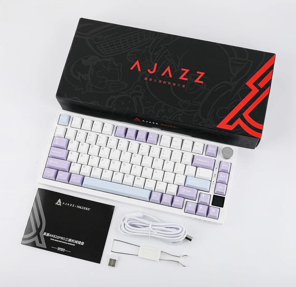 EPOMAKER Ajazz AK820 Pro 75% Gasket-Mounted Mechanical Keyboard with TFT Screen - Image 2 of 4