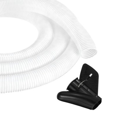 1 1/2 Inch 10ft Split Wire Loom Tubing, Flexible Cord Protectors, White