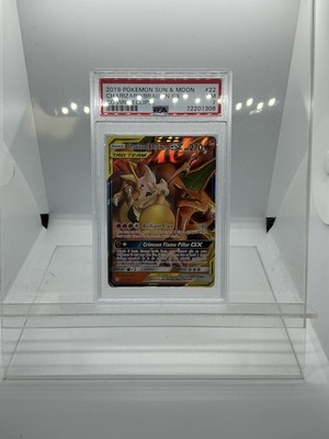 CHARIZARD/BRAIXEN GX Cosmic Eclipse 2019 Pokémon Sun and Moon PSA 7
