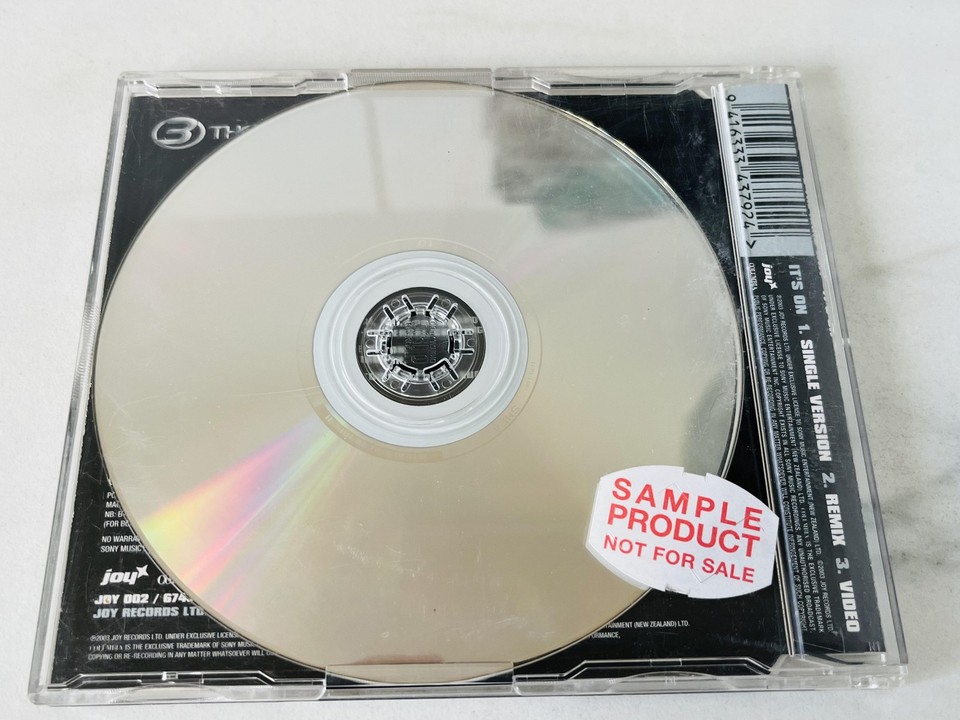 3 THE HARDWAY ITS ON CD Promo 2003 Joy Records Ltd New Zealand Black ...