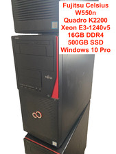 Fujitsu Celsius W550n Quadro K2200 Xeon E3-12...