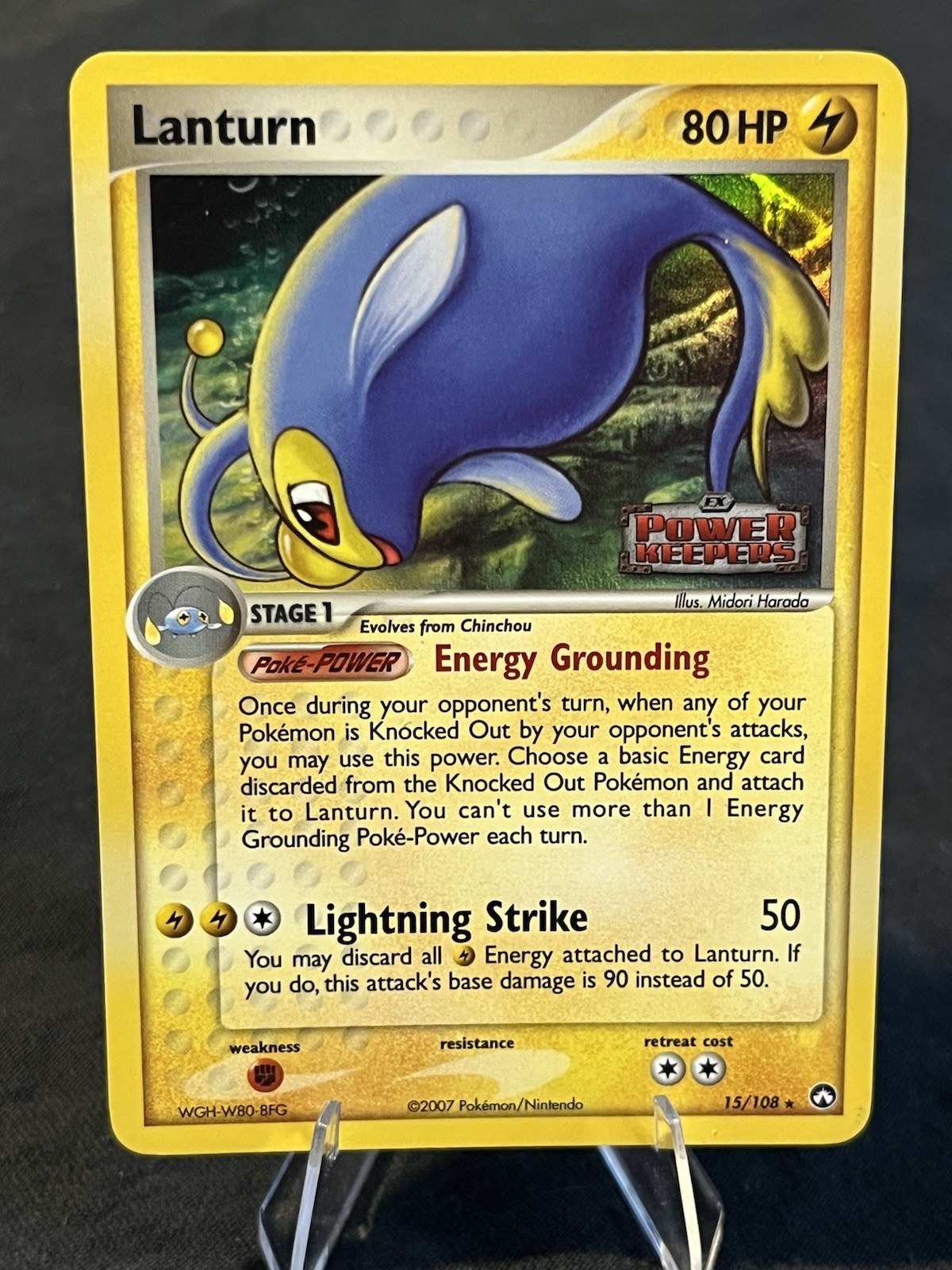 Lanturn Power Keepers Reverse Holo 15/108 Series (LP Condition)