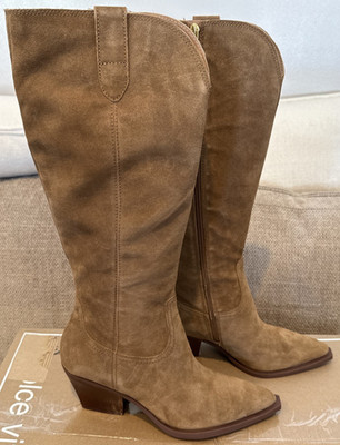dolce vita Light Brown Suede Ramsay Style  Western Boot - Size 10 New in Box