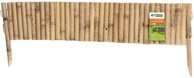 KOTARBAU® Bordo per aiuole in vimini 60 x 60 cm Bordo per