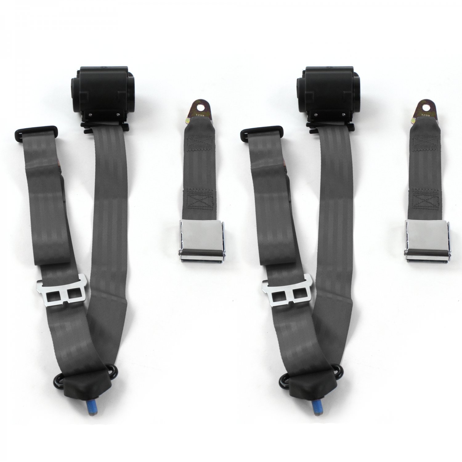 Ford GT40 1964-1969 Seat belt kits with fixings Set Charcoal