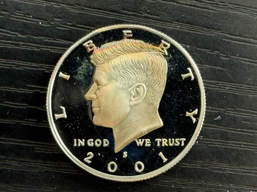 2001 S Kennedy Half Dollar 50c PROOF 90% SILVER Coin - ME5139