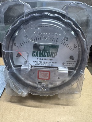NEW DWYER 194626-00 GAUGE 0-15 INCHES OF WATER CAMCORP / Brackets And Misc.