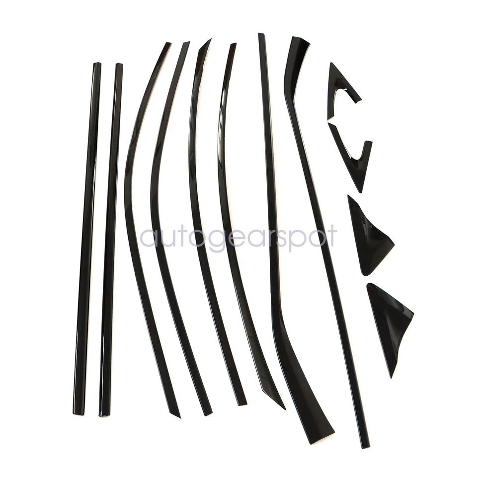 Titanium black For 2019-25 LEXUS ES300h 350 250 Car Window Strip Moulding Trim — 第 2/4 张图片