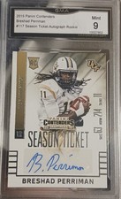 2015 #117 Contenders Breshad Perriman RC AUTO GMA 9 Ravens Football Rookie Card. rookie card picture