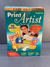 Print Artist Gold Edition Version 23 2011 PC Software 2 Discs Retro Graphics