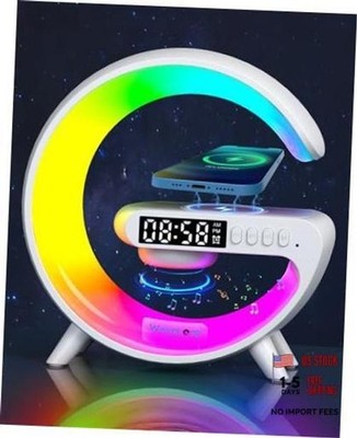 Waveloop Speaker Alarm Clocks for Bedrooms with Wireless Charging and G