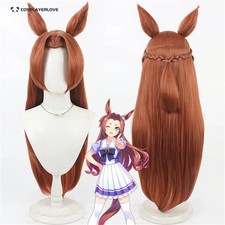 Uma musume Pretty Derby Kawakami Princess Cosplay Wig Headwear Tail Halloween
