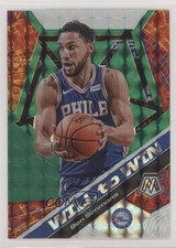 2019-20 Panini Mosaic Will to Win Green Mosaic Prizm Ben Simmons #15 1u6