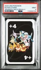 2020 UNO POKEMON JPN BACK-WILD-DRAW 4 EEVEELUTIONS PSA 9