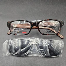 EASYCLIP EYEGLASSES FRAME EC235 50-17-140 60 Multicolor Flex Hinge New