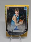 2025 Bowman Chrome LIAM MCNEELEY Rookie Gold Refractor Auto /50 RC Hornets