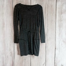 Athleta Dress women's XXS gray knit long sleeve shirt dress mini