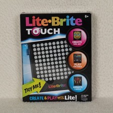 Lite-Brite Touch Interactive Light Art Toy Create Play Animate Ages 6 Portable