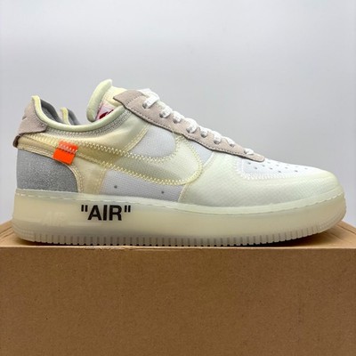 Nike Air Force 1 Low Off White 'The Ten' Athletic Shoes Size 10 Men's AO4606-100