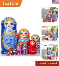 Russian Nesting Dolls for Kids Matryoshka Doll 10pcs Handmade