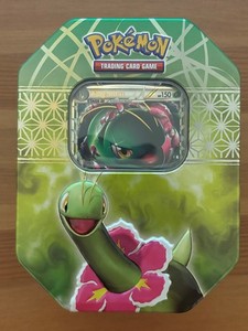 2010 Pokemon HeartGold & SoulSilver Meganium Tin. No packs. HGSS08 Promo Incl.