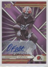 2021 Panini XR Rookies Purple Auto 7/10 Demetric Felton #199 Auto 19b1