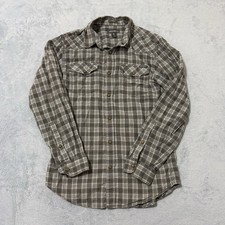 Eddie Bauer Mens 100 Cotton Classic Fit Plaid Long Sleeve Button Up Shirt Sz S