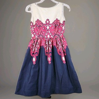 Lilly Pulitzer Eryn Dress In Chorus Girls Women Sz 2 Pockets Fit & Flare Preppy