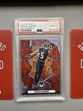 2022 Panini Mosaic - NFL Debut Drake London #275 Red Sparkle Prizm (RC)