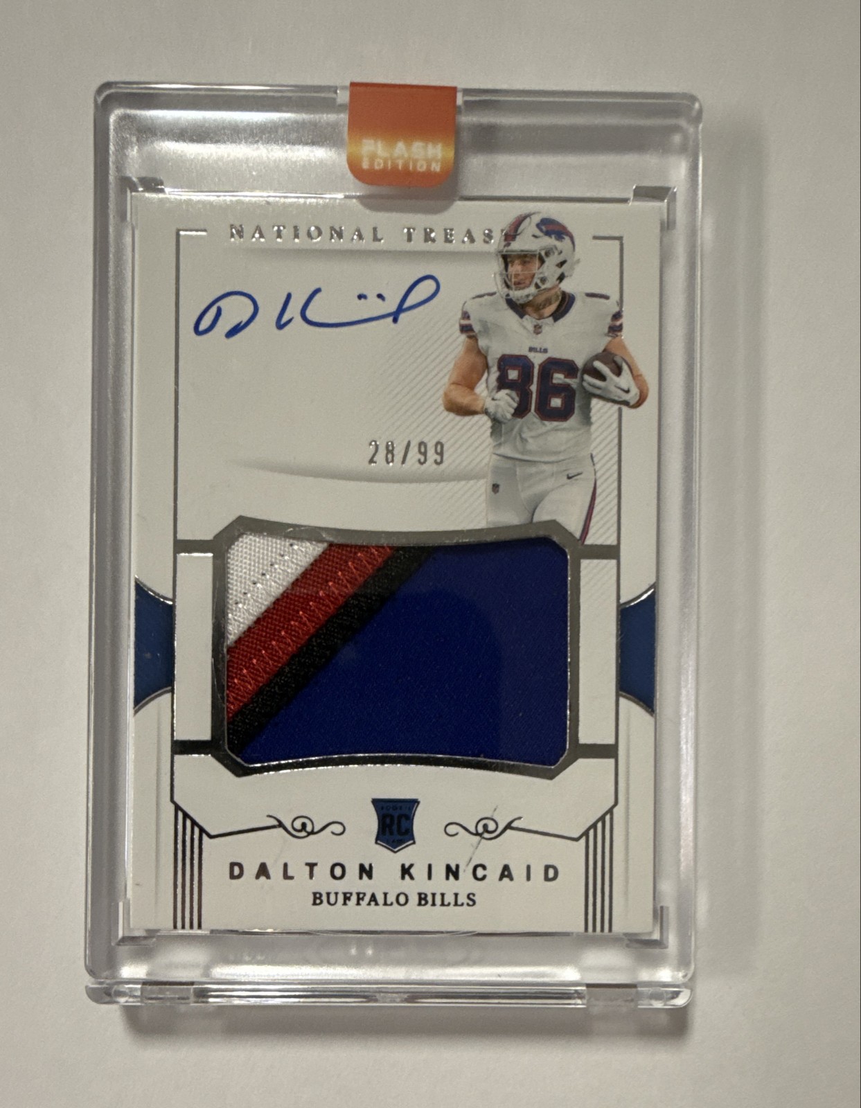 2023 Panini National Treasures - Crossover Rookie Patch Auto Dalton Kincaid /99