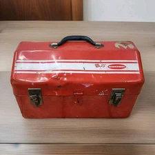 Vintage Simonsen Red Tool Box Rally Line Chest w/ Tray – Mechanic Garage