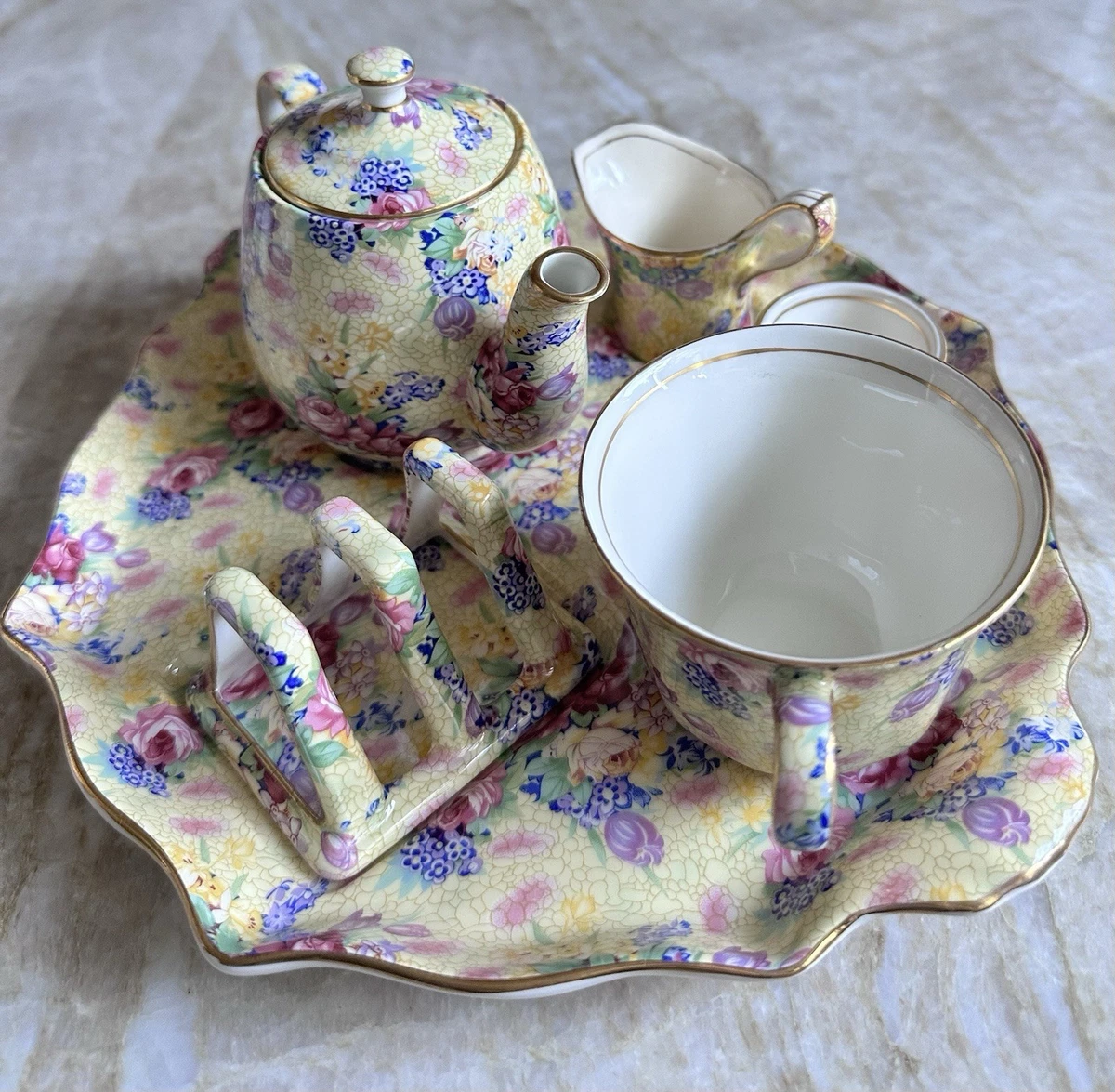 chintz teapot products for sale | eBay