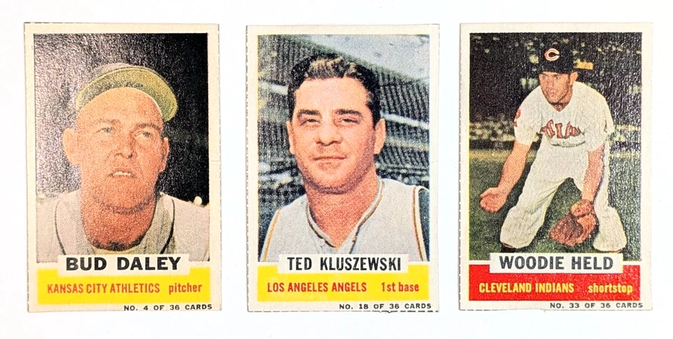 Bazooka Baseball 1961 Daley Yost Kluszewski Runnels lote de 5 Foto 2 de 4