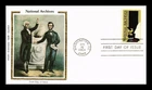 US COVER NATIONAL ARCHIVES 50TH ANNIVERSARY FDC COLORANO SILK CACHET